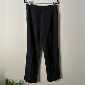 Rachel Comey Wool Blend Textured Pull On Pants Black Size 10 Straight Leg